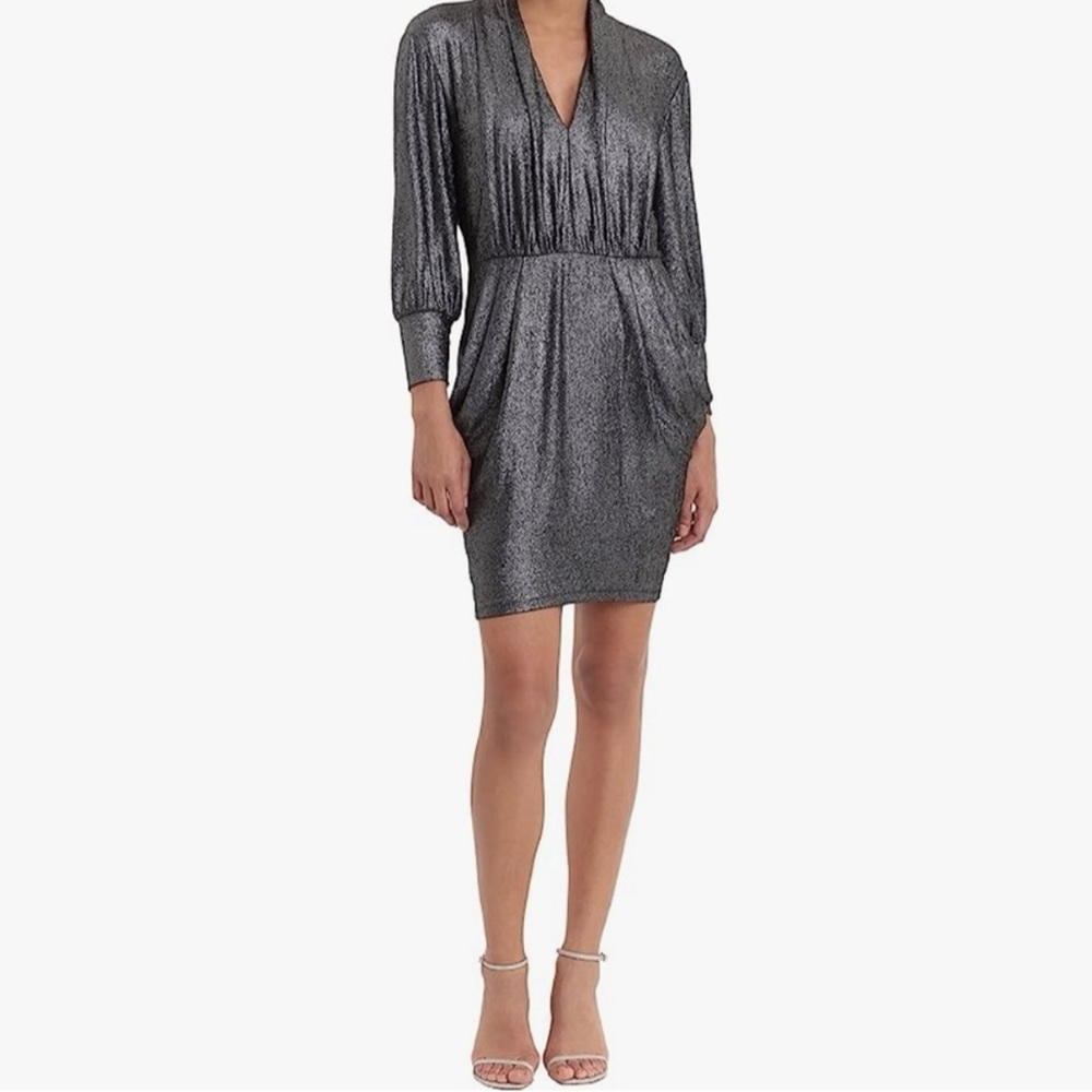 Donna Morgan Sparkling Long Sleeve Mini dress Size 4